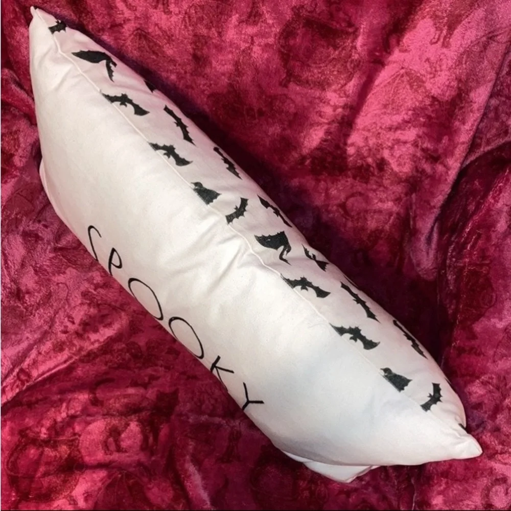 1 Rae Dunn double sided Spooky Bats pillow *FIRM PRICE*